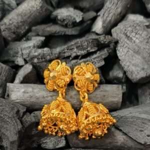 One Gram Gold Forming Jhumka